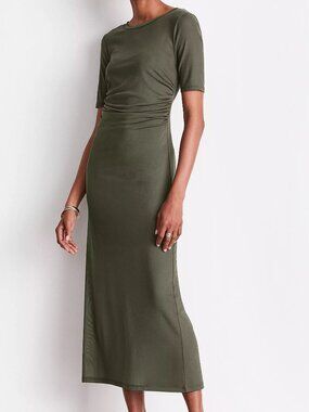 NWT LOFT Versa Mesh Midi Dress